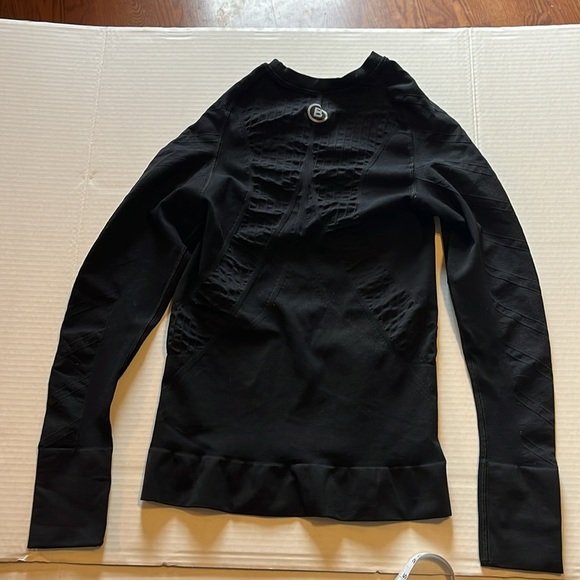 BLANQI maternity-S-black-contour base layer workout stretchy long sleeve top. - Picture 5 of 11